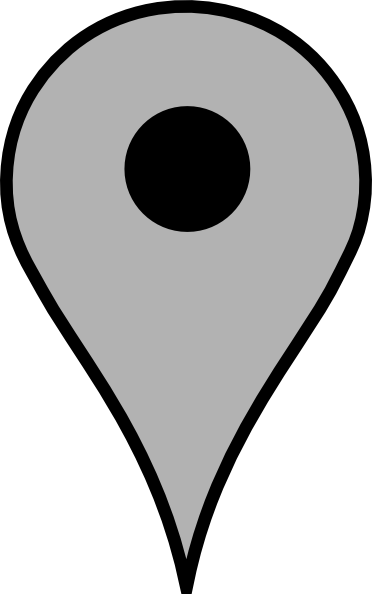 Map Pin Gray Clip Art At Clker - Google Maps Marker Grey (372x594)