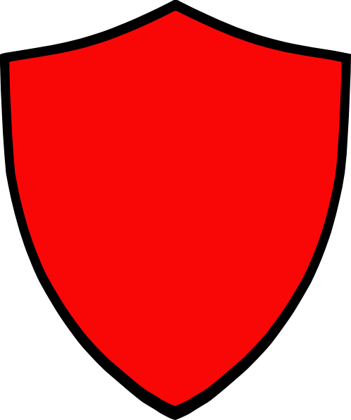 Shield-red Clip Art At Clker - Red Shield Logo Vector (498x595)