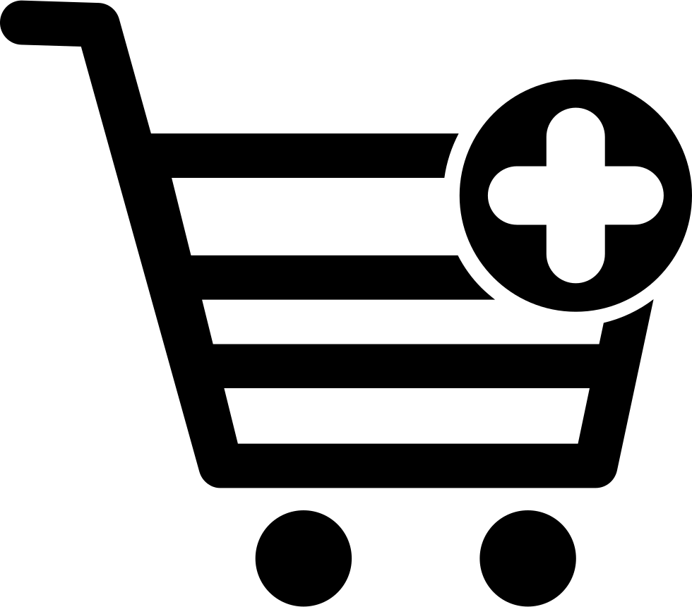 Png File - Shopping Cart Plus Icon (980x860)