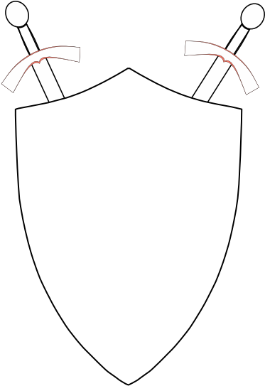 Blank Logo Shield - Drawing (462x596)