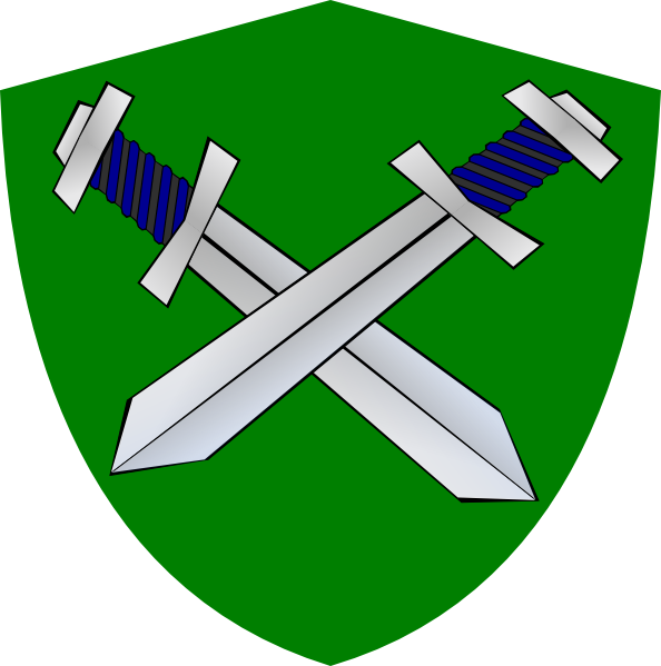 Shield & Sword Clip Art - Shield Sword Clipart (594x599)