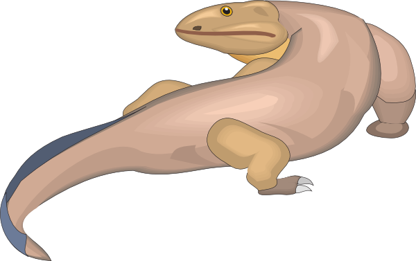 Ichthyostega Clip Art At Clker - Ichthyostega (600x377)