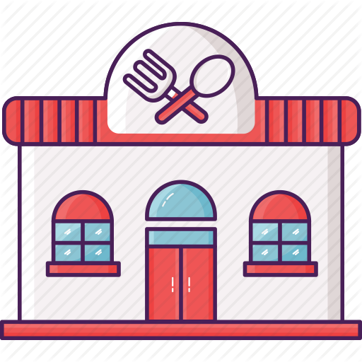 Building Clipart Restaurant Clipart Restaurant Building - Restaurant (512x512)
