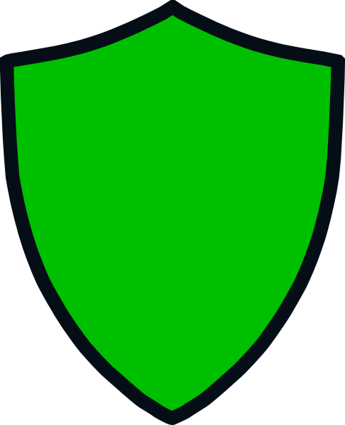 Green And Black Shield Clip Art At Clkercom Vector - Green And Black Shield (486x598)