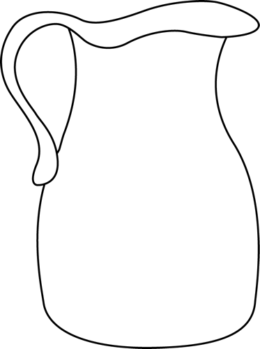 Black And White Pitcher - Pitcher Black And White (373x500)
