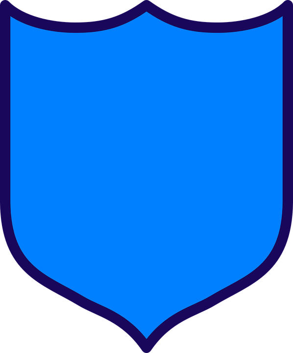 Blue Shield Clipart (598x720)