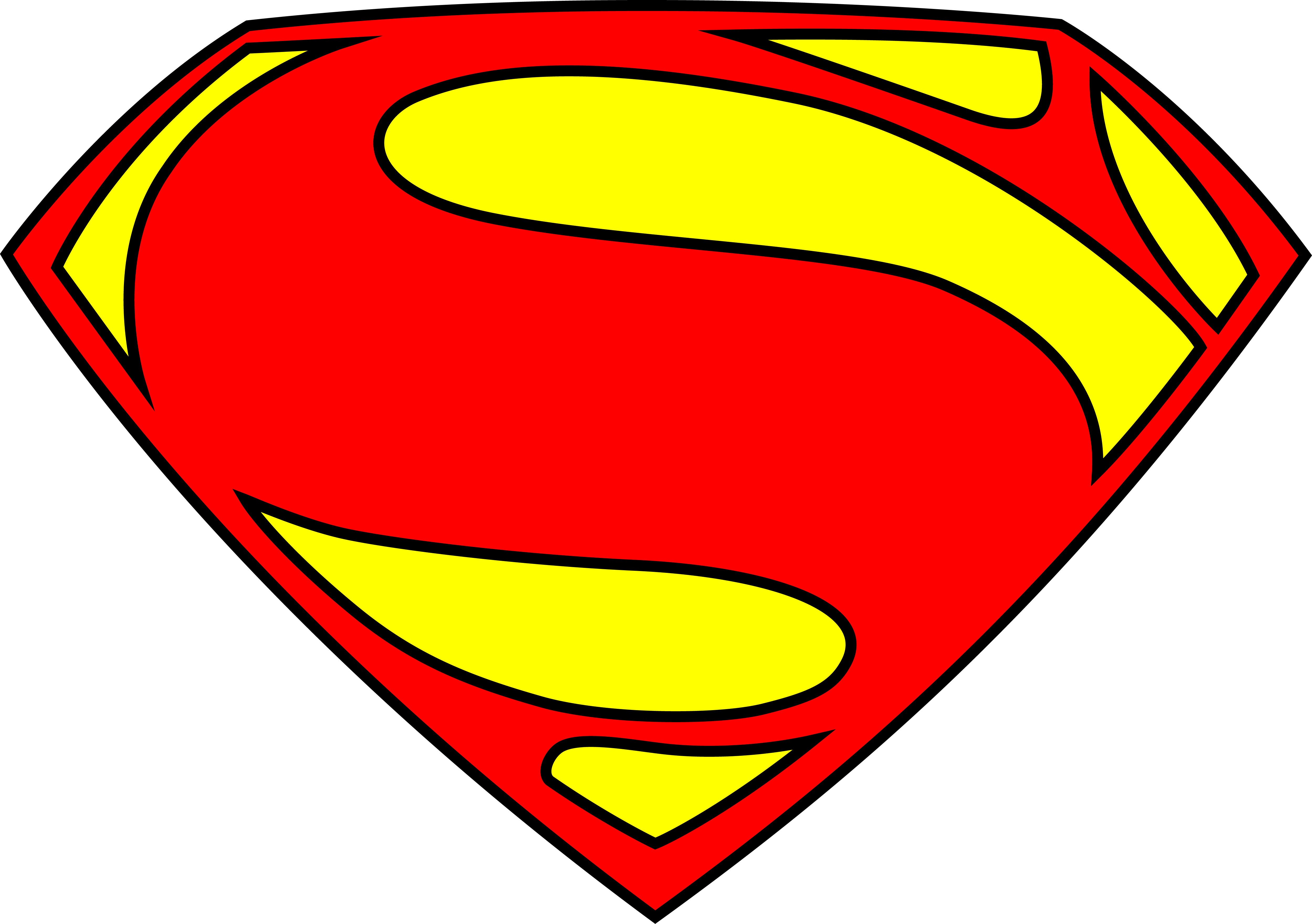 Blank Superman Shield Blank Superman - Superman Logo Png (4997x3521)