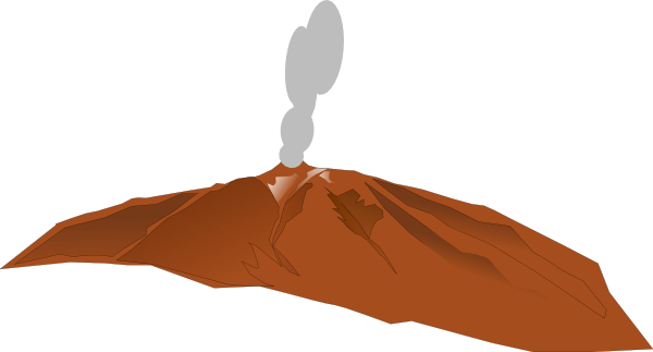 Smoking Volcano Clip Art At Clker Vector Clip Art - Volcano Clipart Gif (600x323)