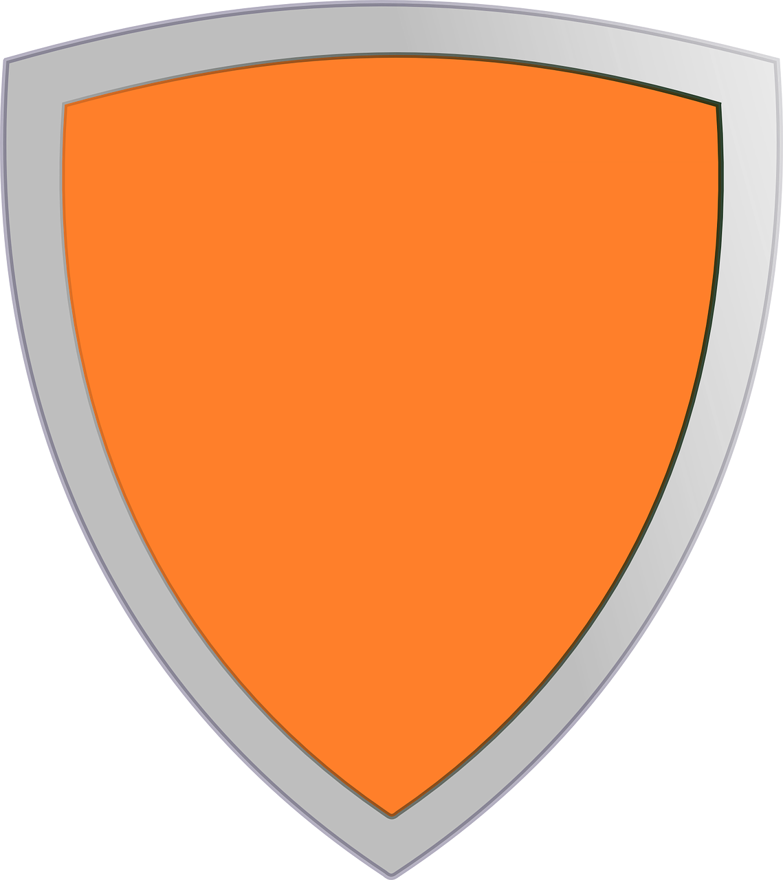 Orange Shield No Whitebackround Clip Art At Clkercom - Protection Clip Art (1139x1280)