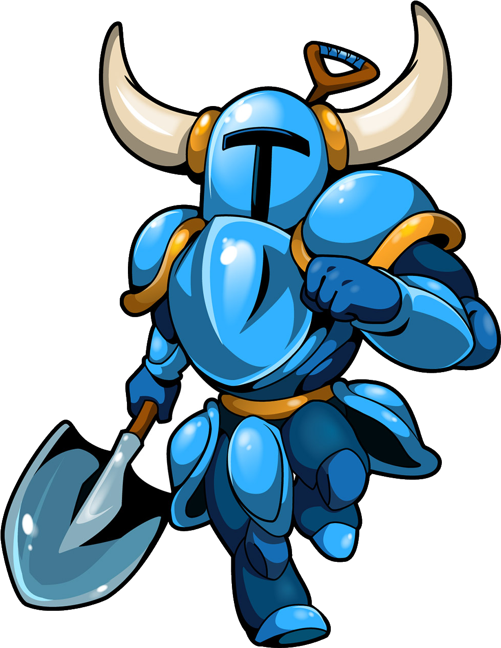 Usually Clad In Light Blue Armor, He Is A Chivalrous - Shovel Knight (1000x1290)