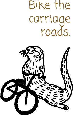 Otter Riding A Bike - Gourmet Rubber Stamps Cling Stamps 2.75x4.75-i Love (400x600)