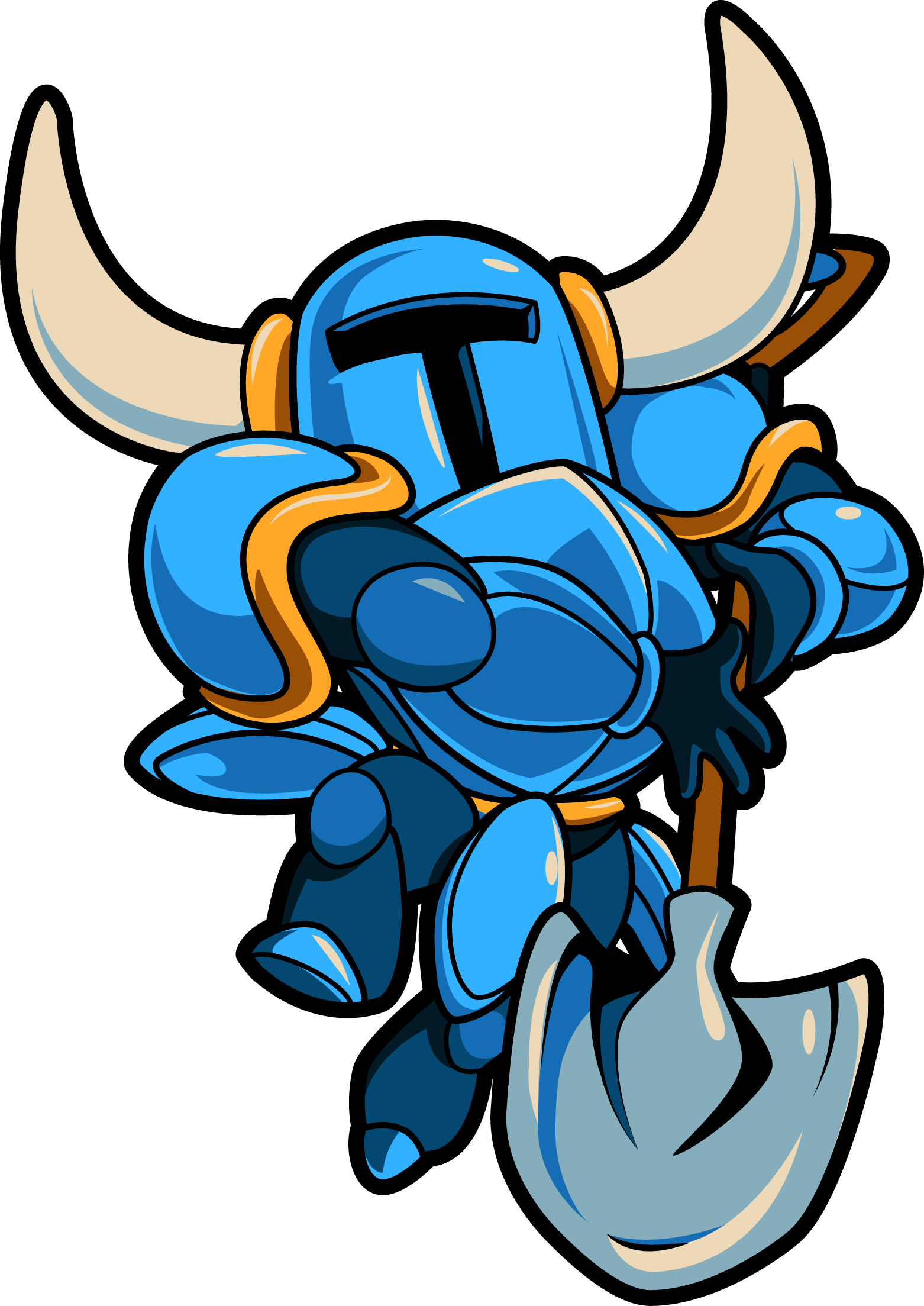 Simpleshovel Downthrust - Shovel Knight Png (1562x2207)