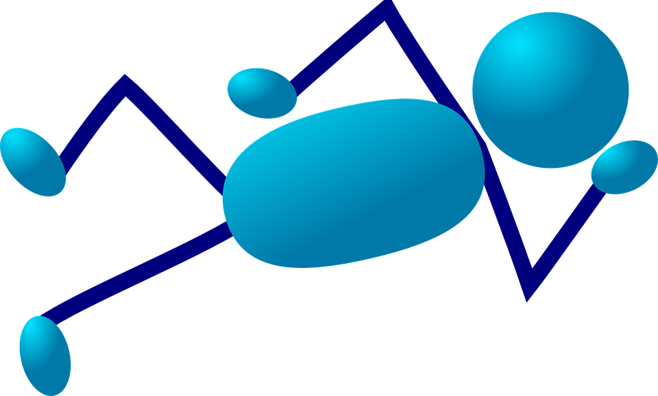 Stickman Stick Figure Man Blue Laying Down - Stick Men Clip Art (960x578)