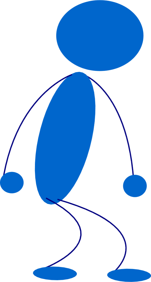 Sad - Stick - People - Clipart - Bonhomme Allumette (600x1117)