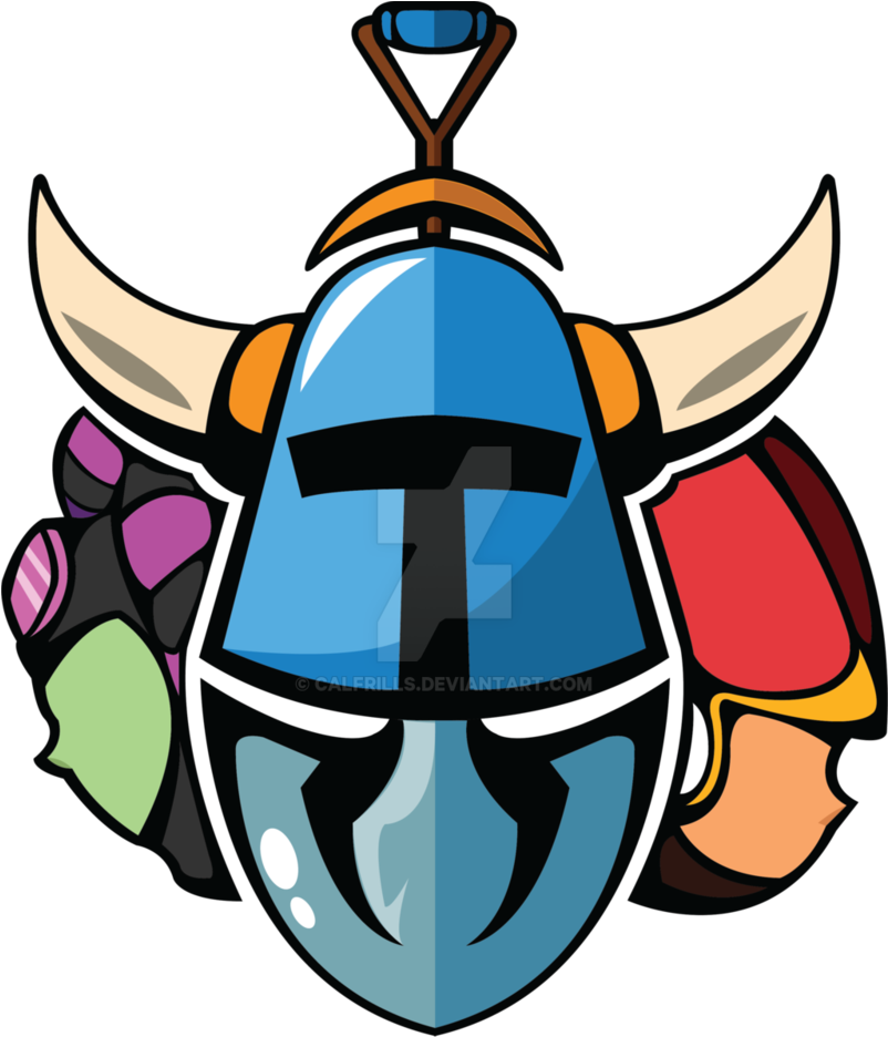 Shovel Knight And His Girls By Calfrills - Shovel Knight Vector (1024x1276)