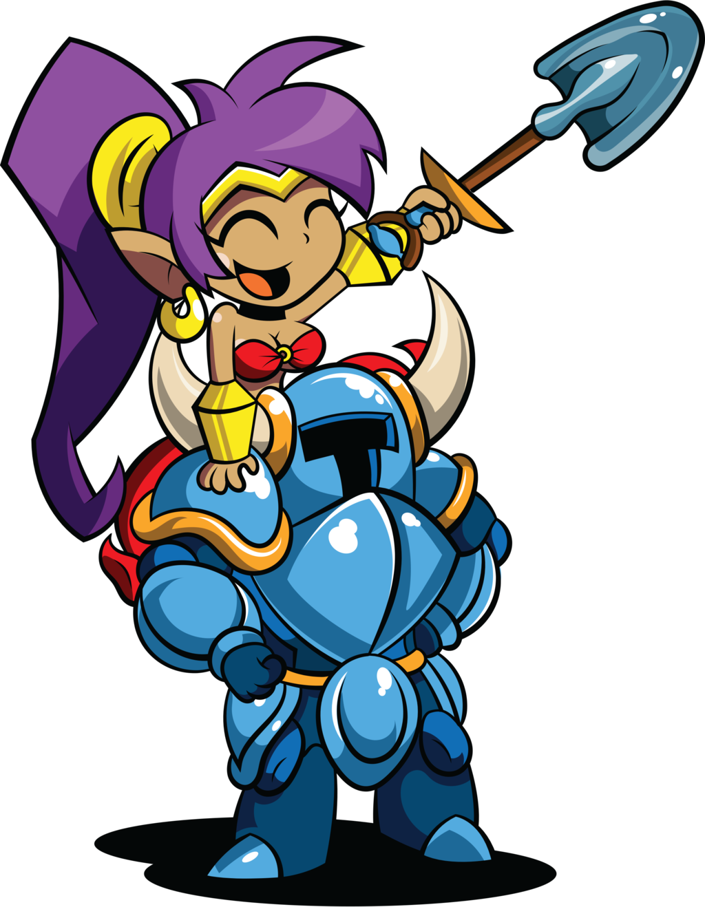 Scottscribbler 73 7 Shantae And Shovel Knight By T-3000 - Shantae Shovel Knight (1024x1318)