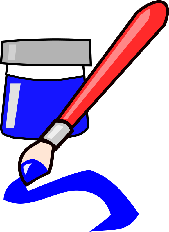 Free Brush - Paint Brush Clip Art (1749x2400)