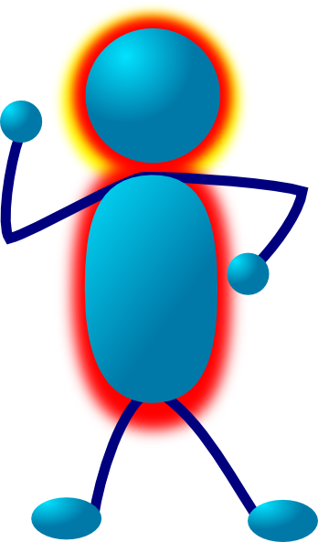 Stick Man Boiling Mad Clip Art - Stick People Clip Art (348x593)