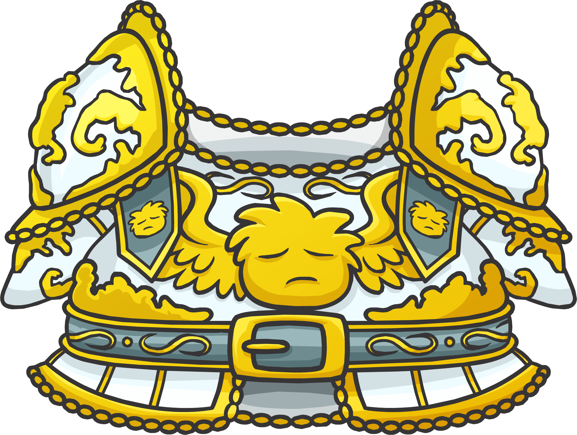 White Knight's Armor - Club Penguin White Knight Armor (2256x1703)