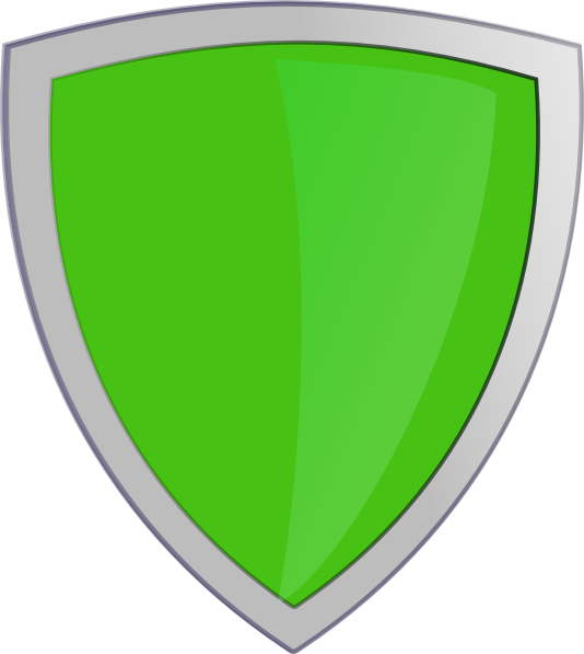 Green Shield With Light Reflex Svg Clip Arts 534 X - Green Shield Png (534x597)
