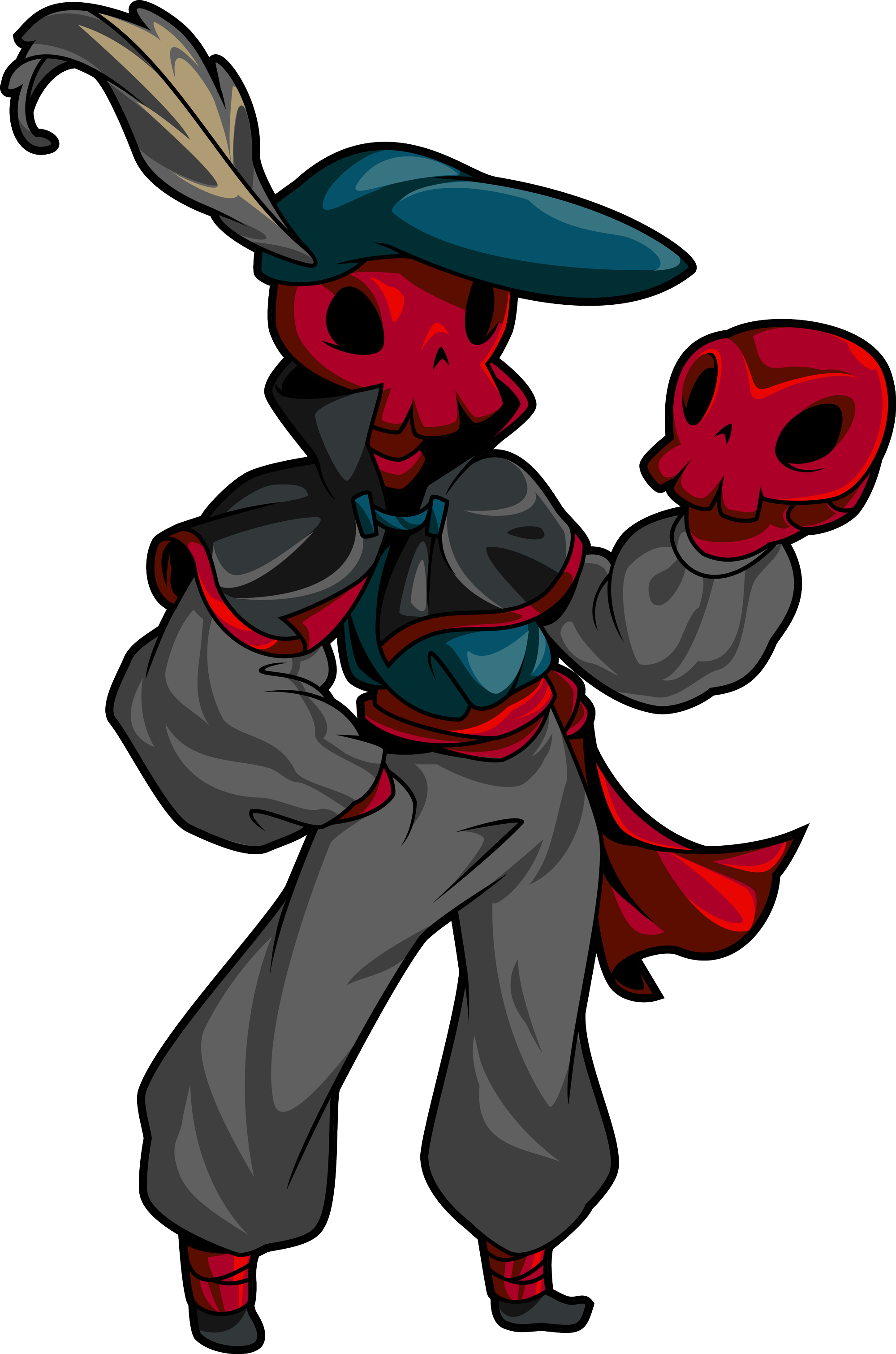 Shovel Knight Red Skull (2000x3021)