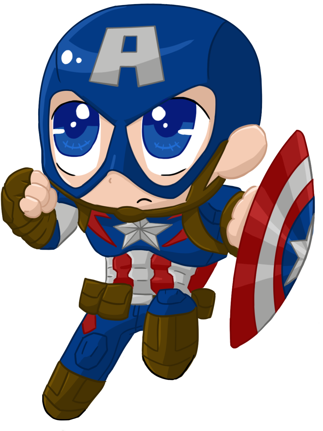 Yeah Imma Try To Finish All My Unfinished Projects - Captain America Chibi Png (1313x1666)