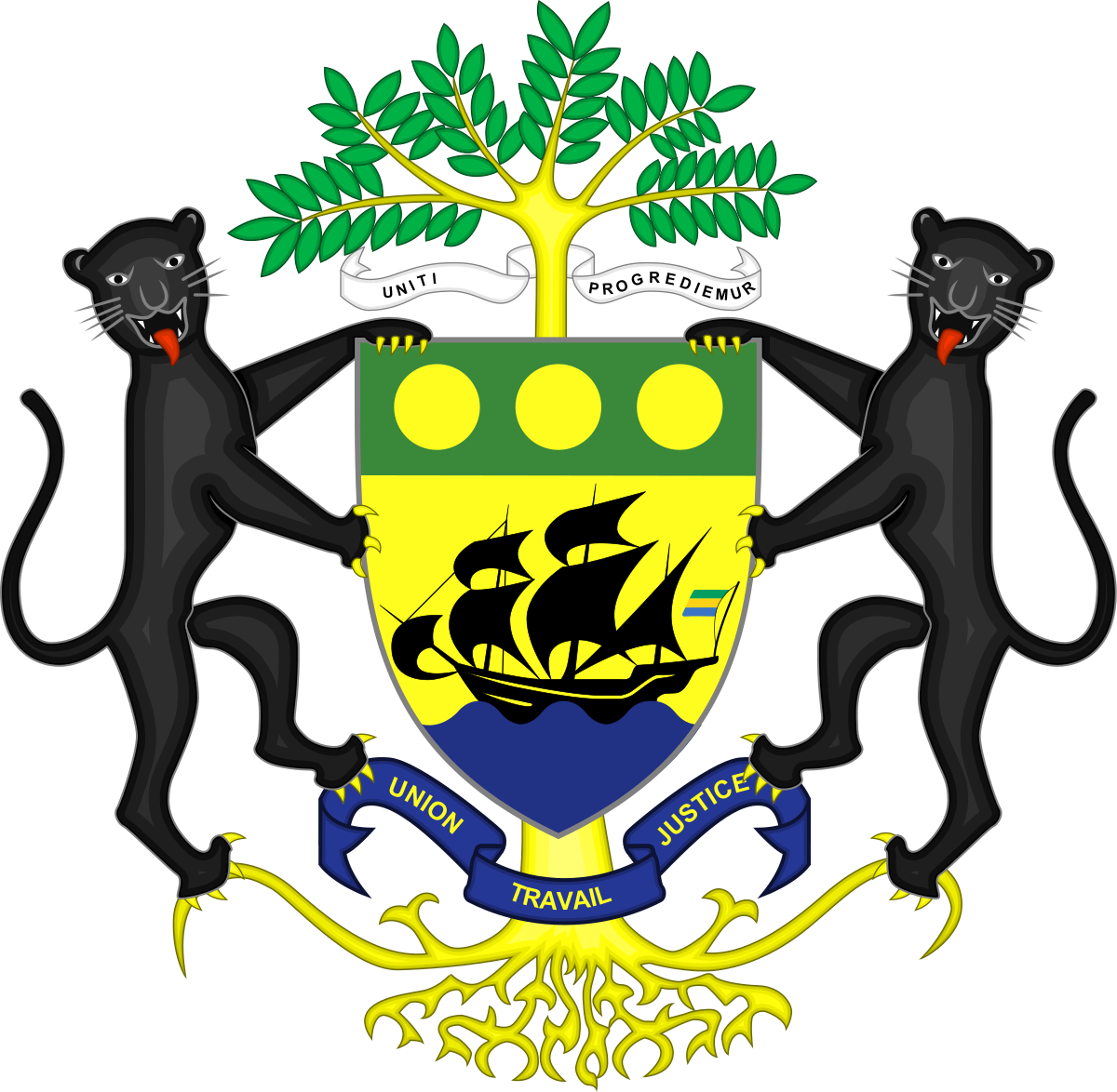 Gabon Coat Of Arms (1789x1750)