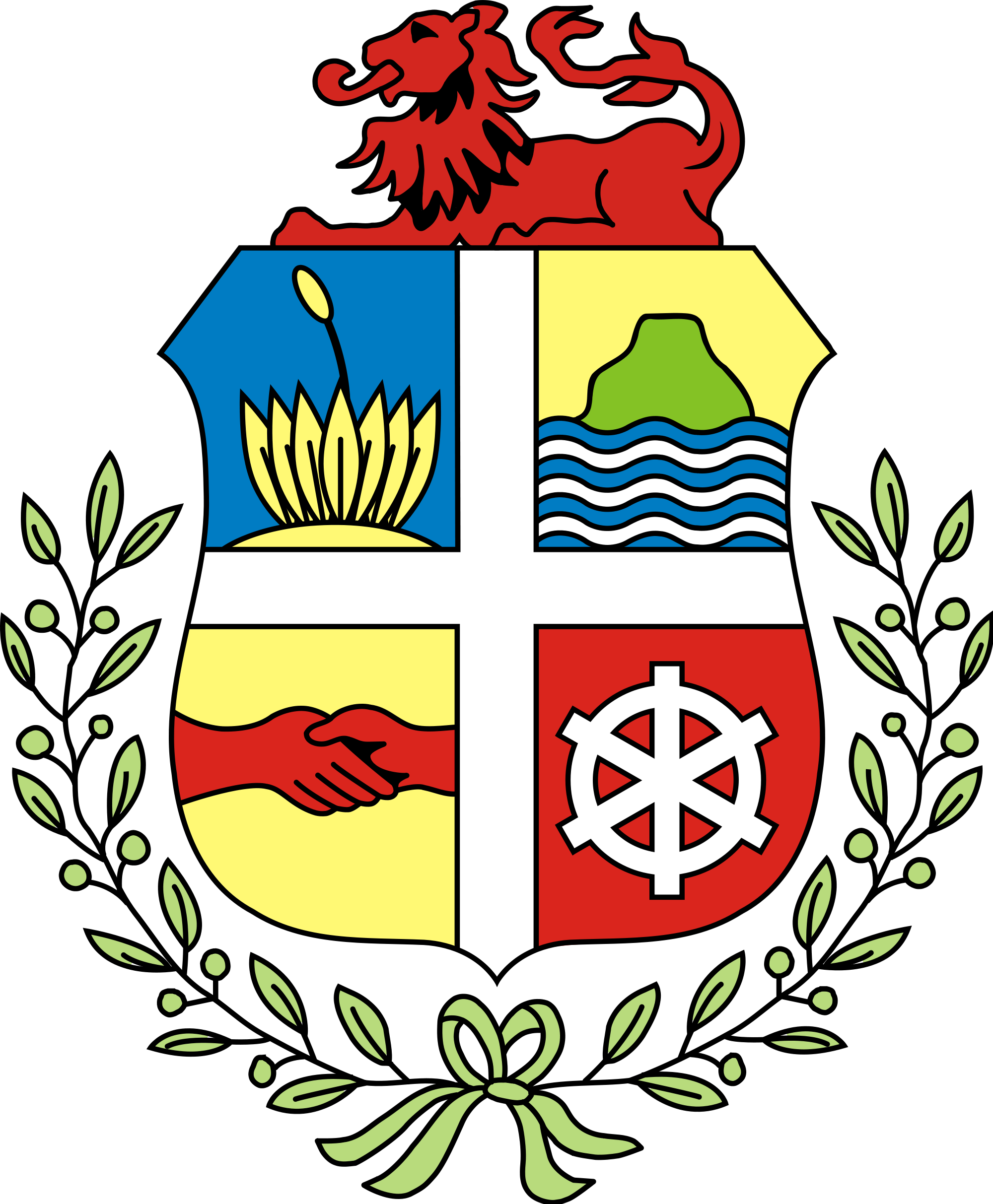Aruba Coat Of Arms (2000x2426)