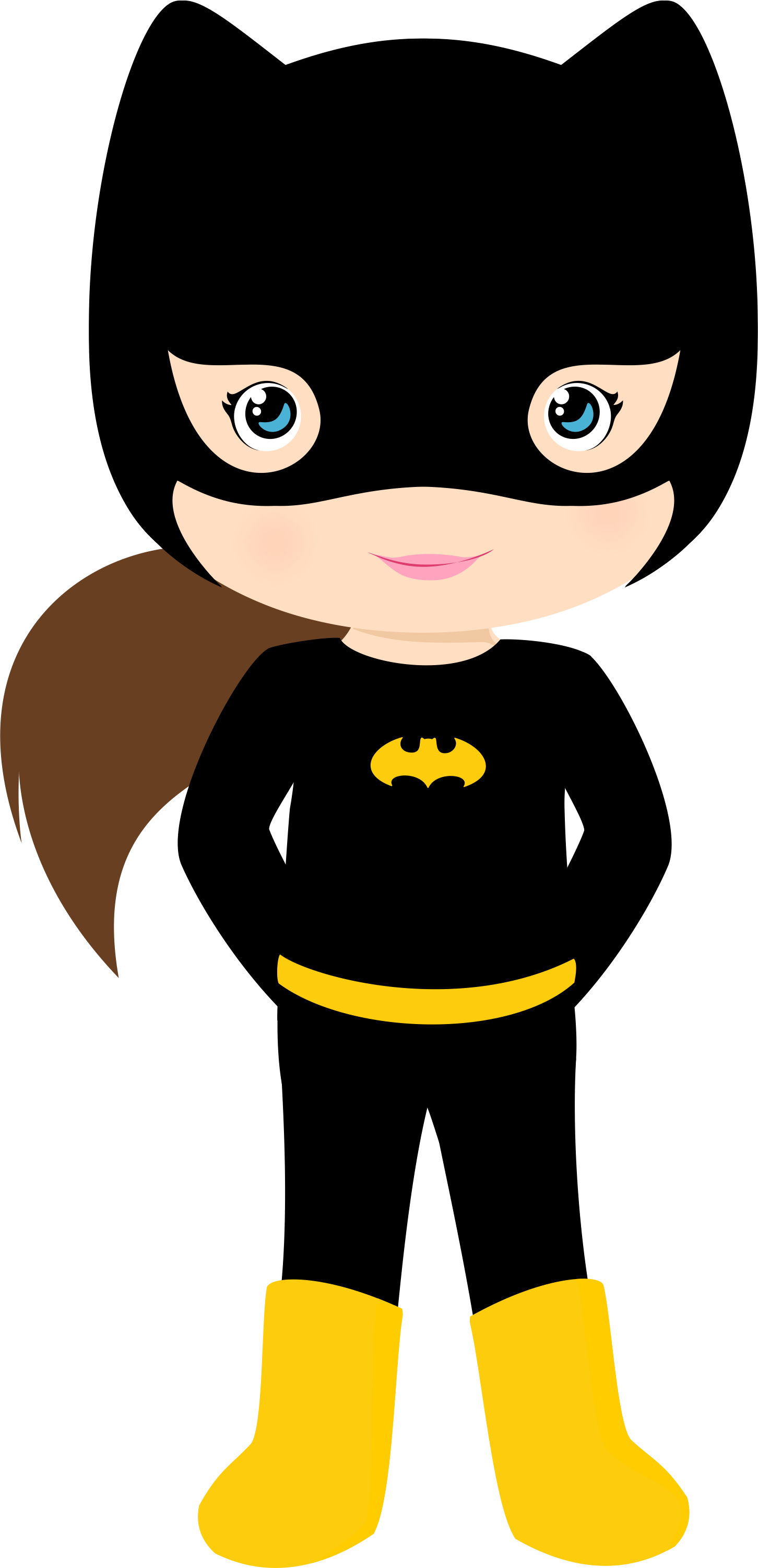 Batgirl - Superheroes Animados Niños (1452x3001)