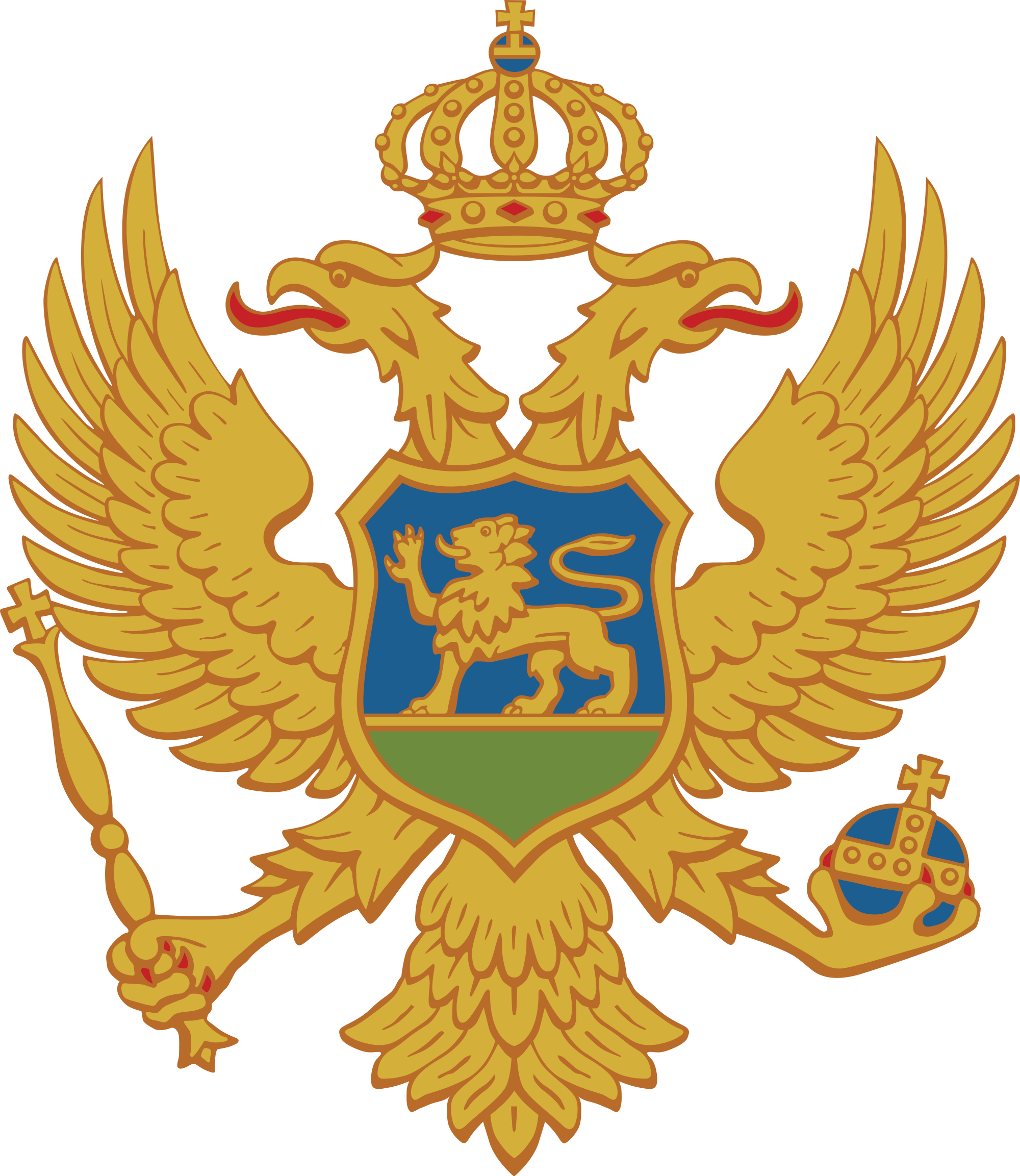 Montenegro Coat Of Arms (2000x2305)