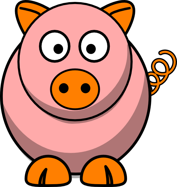 Pink Pig Clip Art - Edmond Memorial High School (564x595)