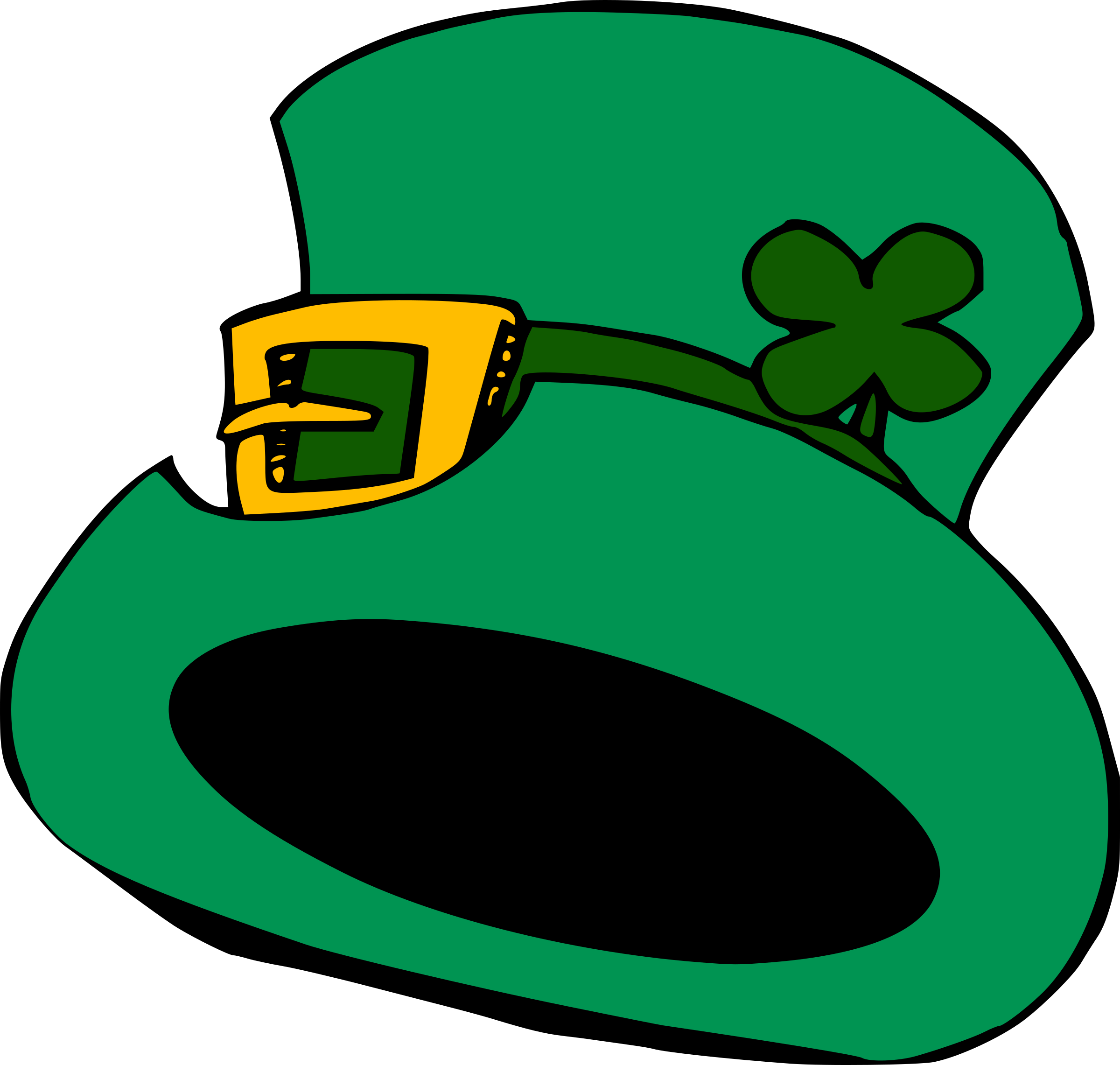 This Free Icons Png Design Of Green Hat - St Patricks Day Clip Art (2400x2282)