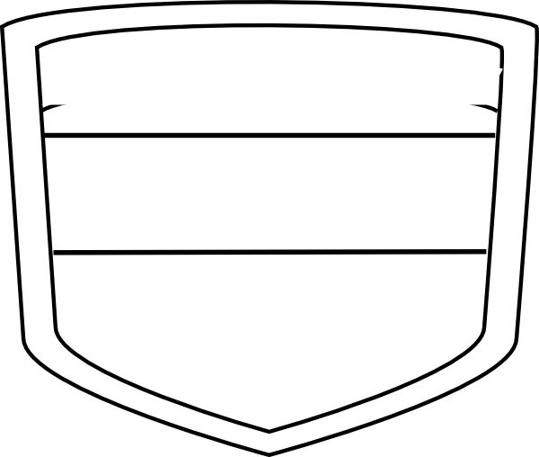 Blank Shield Soccer Grande Clip Art At Clker - Shield (600x508)