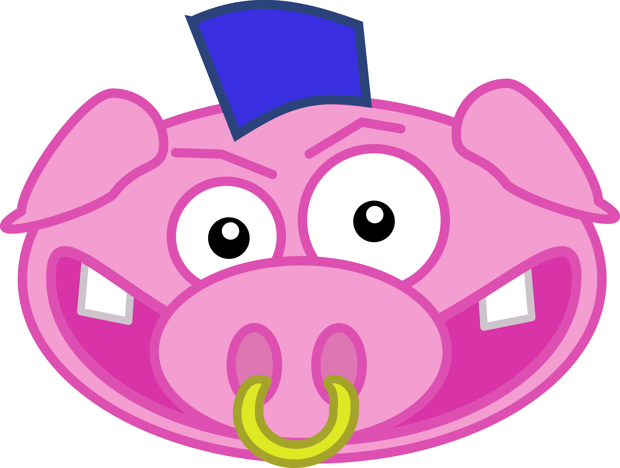 Free Clipart - Pig Clipart (2400x1811)