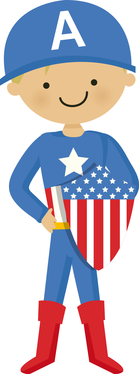 Avengers Babies Clipart - Superhero (541x1449)