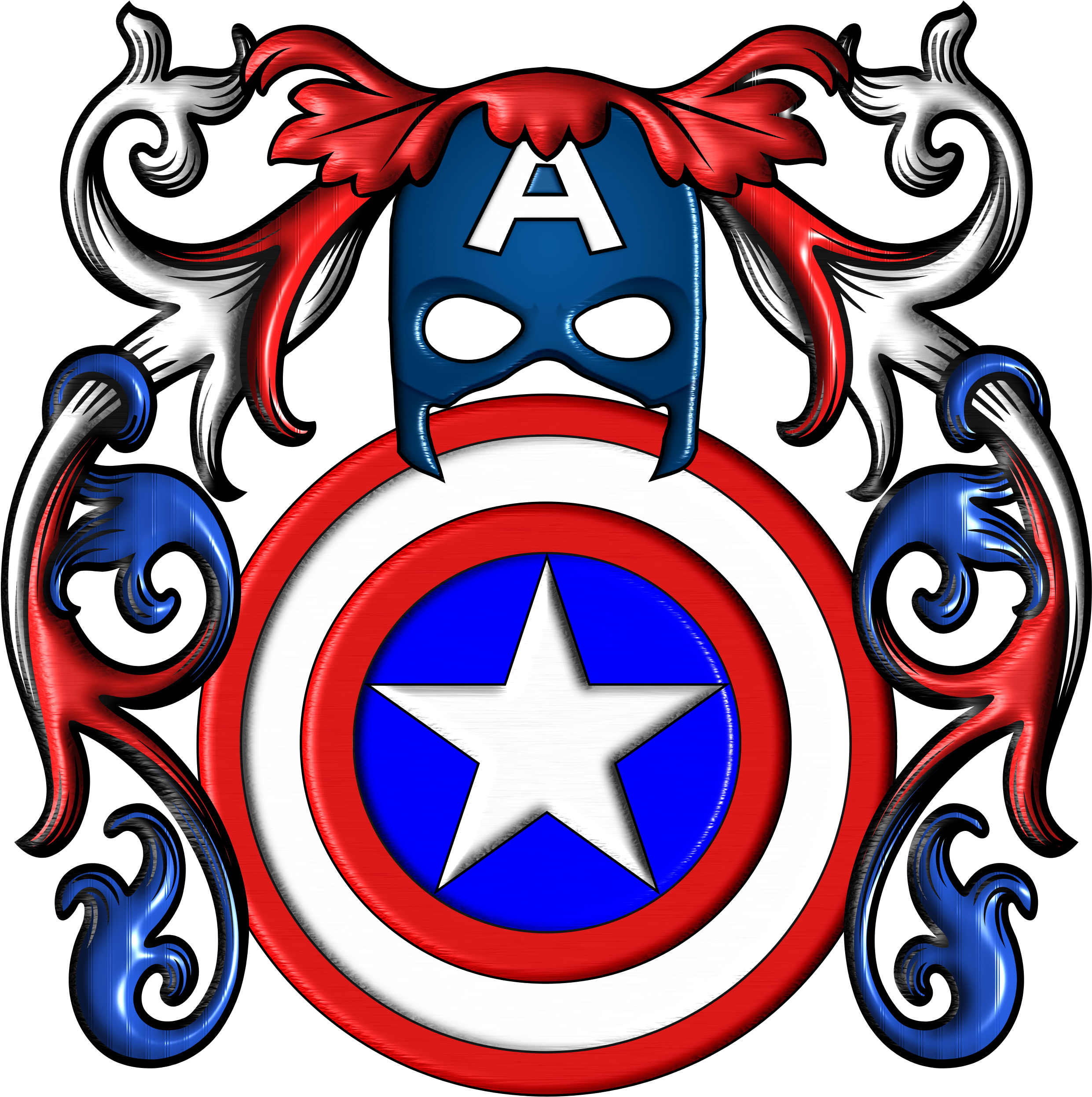 Captain America Coas Present Shield By Lord-giampietro - Cartoons Captain America Shield (3300x2550)