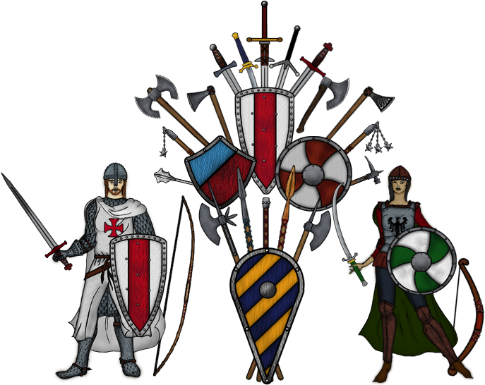 Weapons And Armor - Medieval Knights And Weapons (698x550)