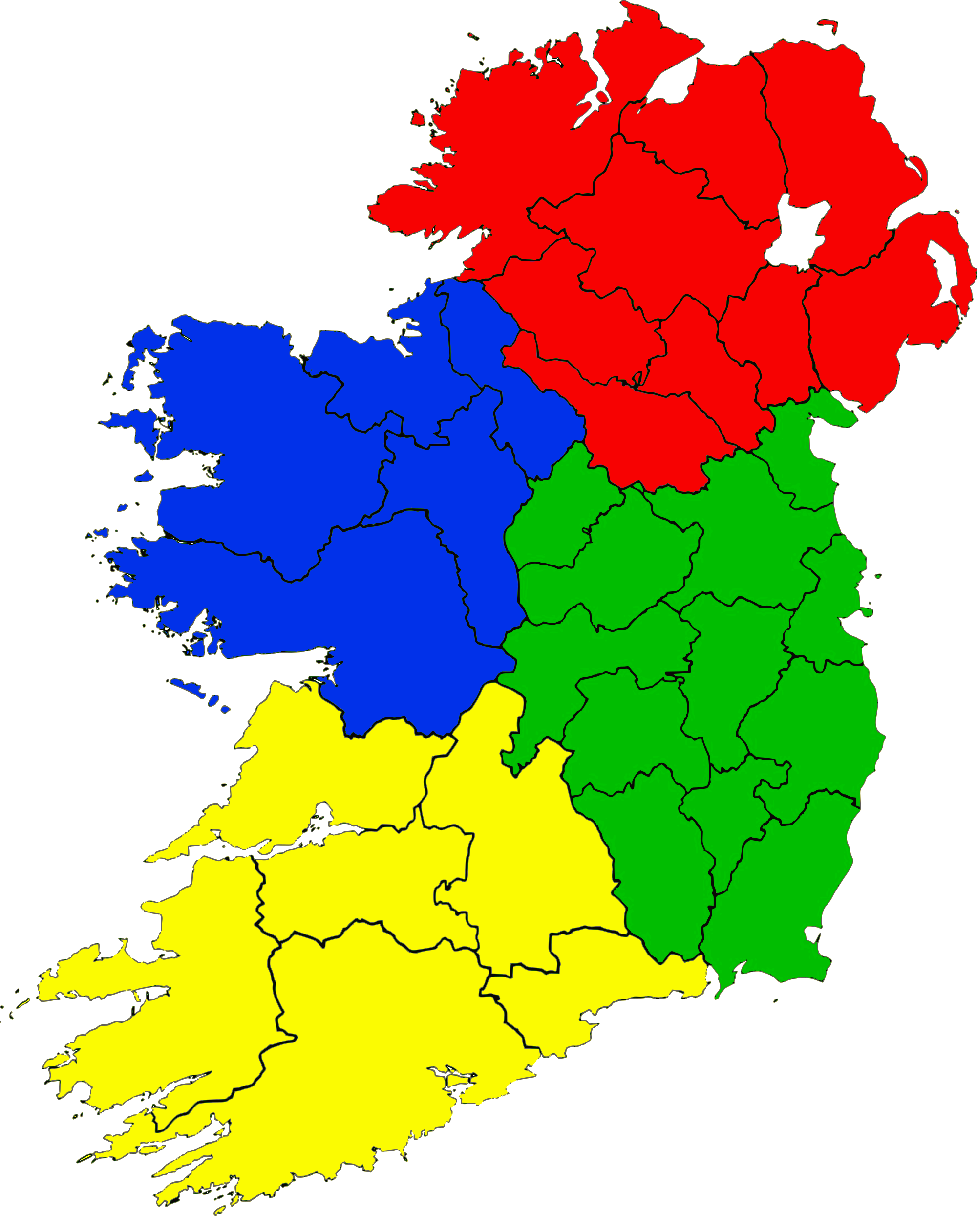 Provinces Of Ireland - Proclamation 1625: America's Enslavement Of The Irish (2000x2488)