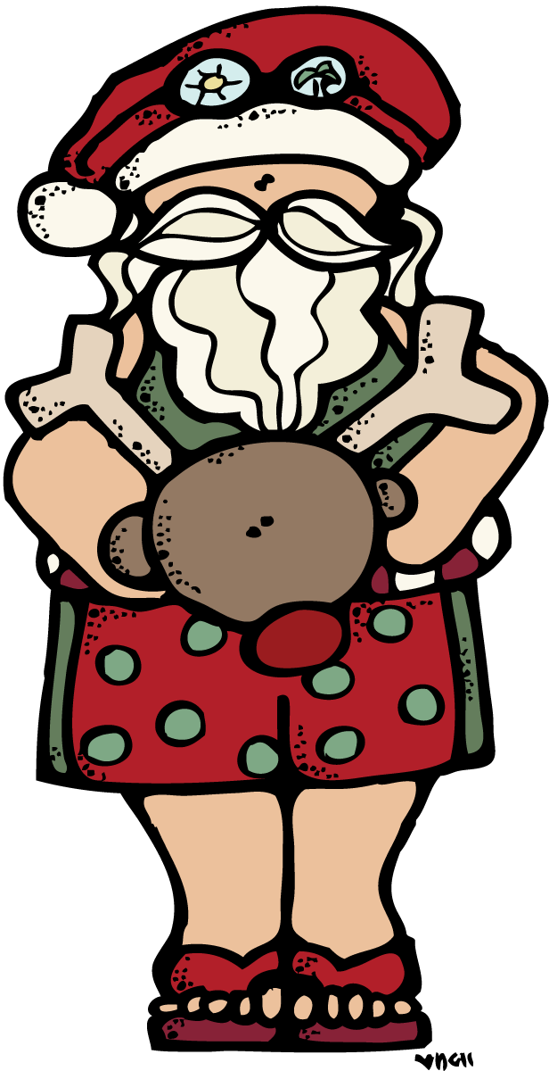 Reindeer Clipart Melonheadz - Melonheadz Santa (616x1200)