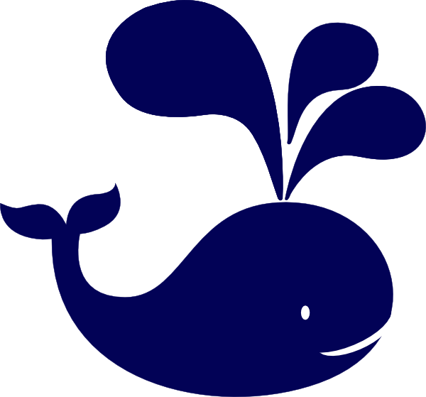 Navy Clipart Blue Baby - Navy Blue Whale Clipart (600x559)
