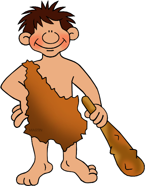 Ancient Man Clipart - Early Man Animated (518x648)