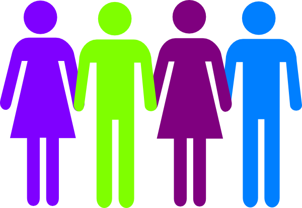 Stick People Clipart Holding Hands - Female Ambulant Toilet Sign (600x413)