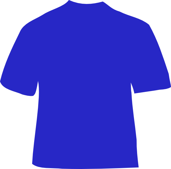 Navy Shirt Cliparts - Navy Blue T Shirt Template (600x594)