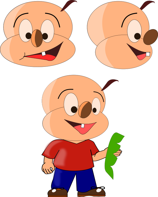 Cartoon Person Clip Art Free Vector - Jokes Shayri (603x750)