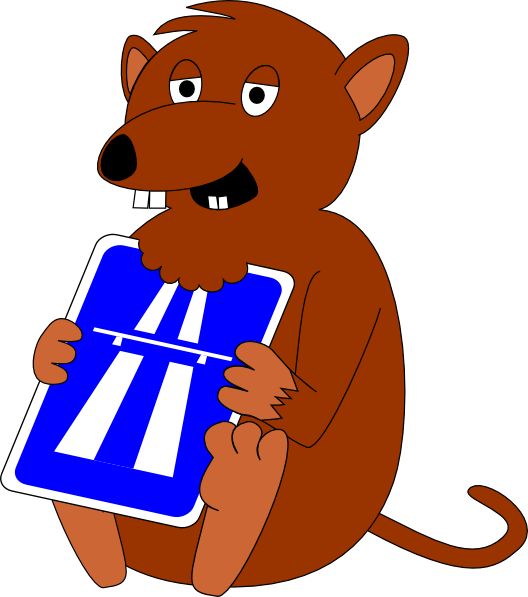 Mouse Eating Sign Clip Art Free Vector - Clip Art (528x597)