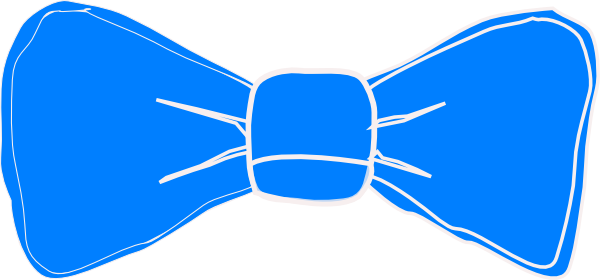 Blue Bow Tie Clipart (600x280)