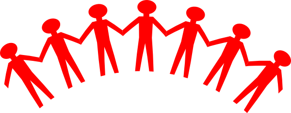 Red Unity People Clip Art - Unity Clipart (600x234)