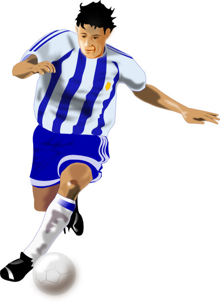 Football Player Clip Art At Clker - Football Player Clipart Png (432x596)