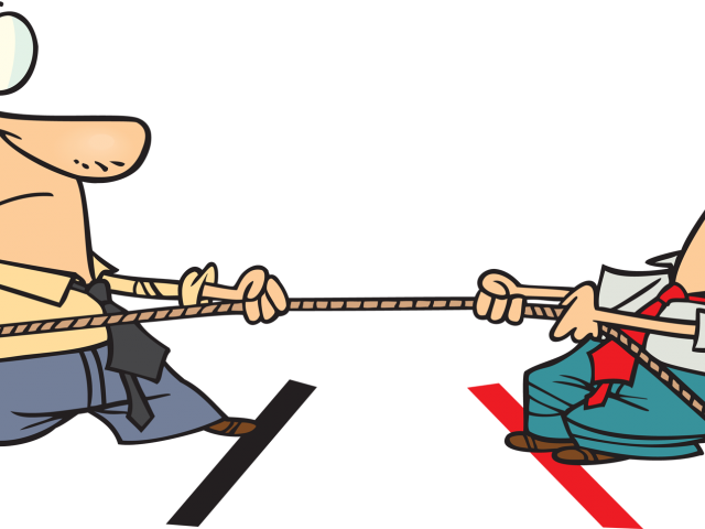 Tug Of War Cartoon - Tug O War Cartoon (640x480)