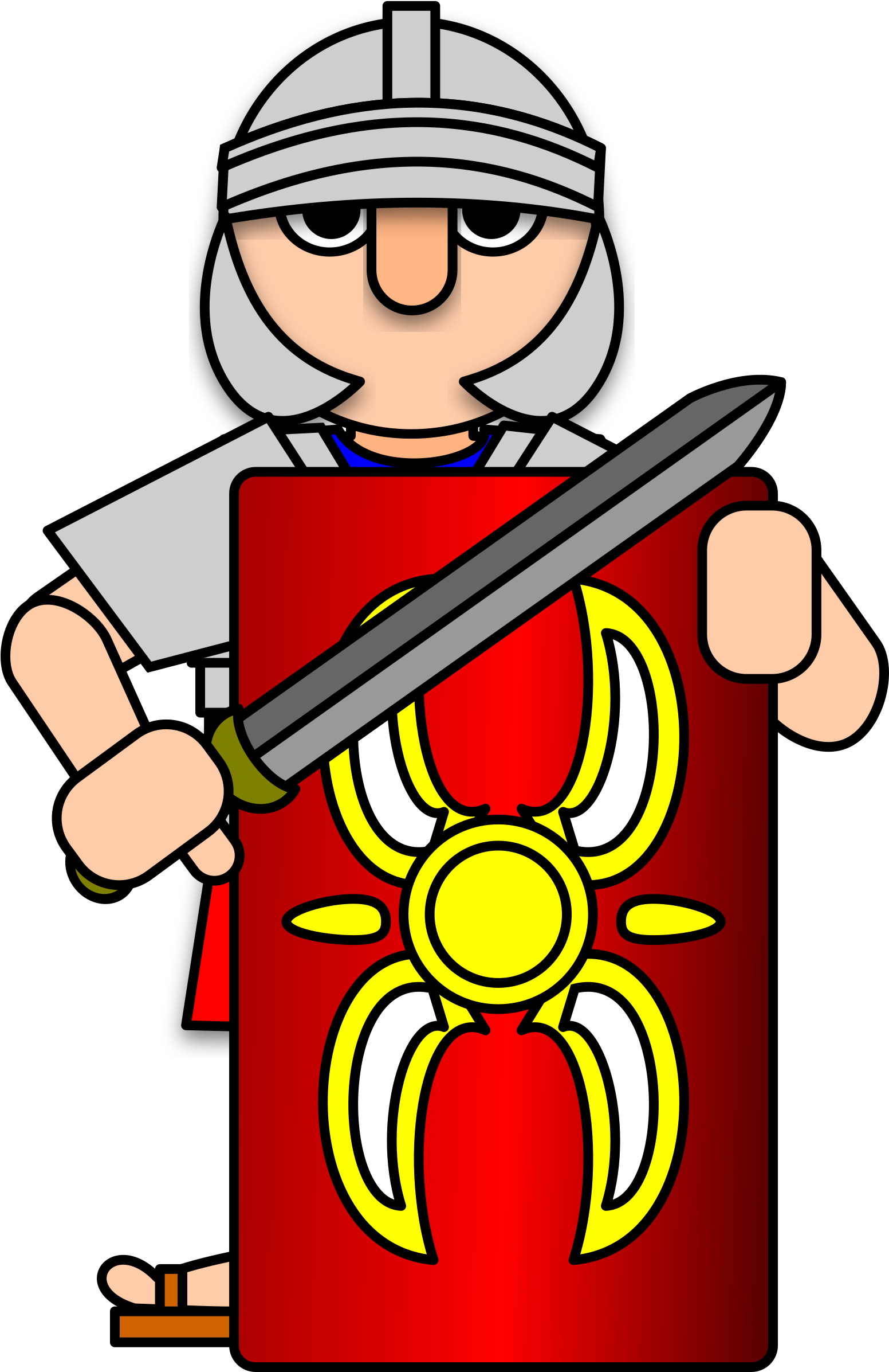 Roman Soldier Clipart (1551x2400)